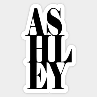 Ashley Girls Name Bold Font Sticker